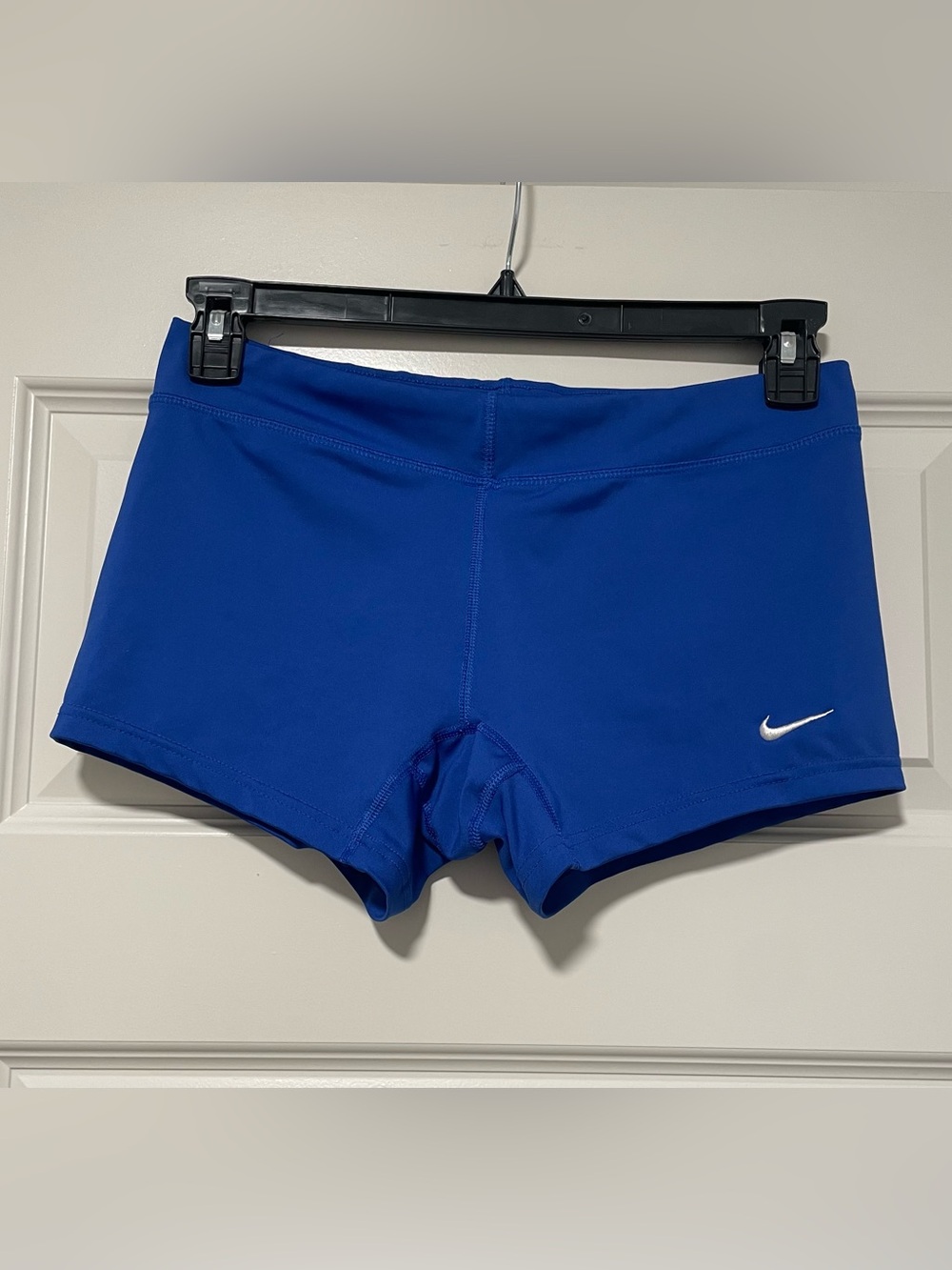 Nike Dri-Fit Royal Blue Low-Rise Athletic Spandex Workout Shorts Running Spanx